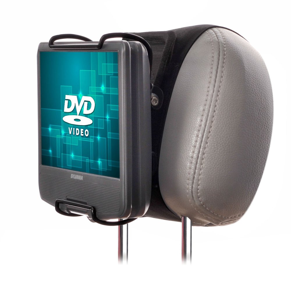 WANPOOL Portable DVD Player Car Headrest Mount with Angle-Adjustable Clamp, for use with Swivel Screen Style Portable DVD Players (DVD Player is not Included)