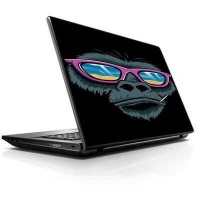 15 15.6 inch Laptop Notebook Skin Vinyl Sticker Cover Decal Fits 13.3" 14" 15.6" 16" HP Lenovo Apple Mac Dell Compaq Asus Acer Chimp Toothpick Sunglasses