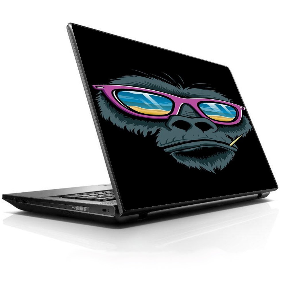 15 15.6 inch Laptop Notebook Skin Vinyl Sticker Cover Decal Fits 13.3" 14" 15.6" 16" HP Lenovo Apple Mac Dell Compaq Asus Acer Chimp Toothpick Sunglasses