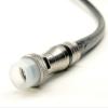 100ft Black 3X Shields Direct Burial Underground RG-11 COAXIAL Cable 14AWG 75 Ohm Gel Braided Anti Moisture & Condensation Weather Seal All Brass CONNECTORS Assembled in USA