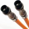 10ft 3X Shields 14AWG 75 Ohm Gel Coated Braid Direct Burial RG11 Underground COAXIAL Cable Belden PPC Anti-Corrosive Weather Boot CONNECTORS UL ETL Cut to Order Assembled in USA view 1