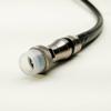 130ft Black 3X Shields Direct Burial Underground RG-11 COAXIAL Cable 14AWG 75 Ohm Gel Braided Anti Moisture & Condensation Weather Seal All Brass CONNECTORS Assembled in USA view 2