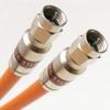 100ft 3X Shields 14AWG 75 Ohm Gel Coated Braid Direct Burial Underground RG-11 Coax HD Cable TV Antenna Weather Seal All Brass CONNECTORS UL ETL Cut to Order Assembled in USA