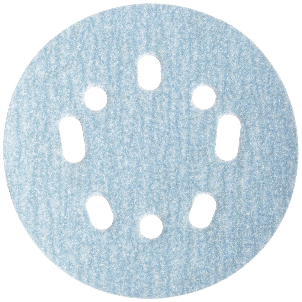 Norton 1918648 ProSand 5 in. Ceramic Blend Hook & Loop 5 & 8 Hole UVH Finishing Disc44; 320 Grit Extra Fine - Pack of 1010
