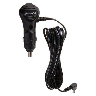 SureCall DC Power Supply for Car, Truck, RV Cell Phone Signal Boosters, 12V 5A Vehicle Power Cord Cable Adapter - Black