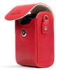 MegaGear Premium Leather Camera Case with Strap for Samsung WB350F - Protective Cover, Convenient Access, Stylish Design - Red view 3