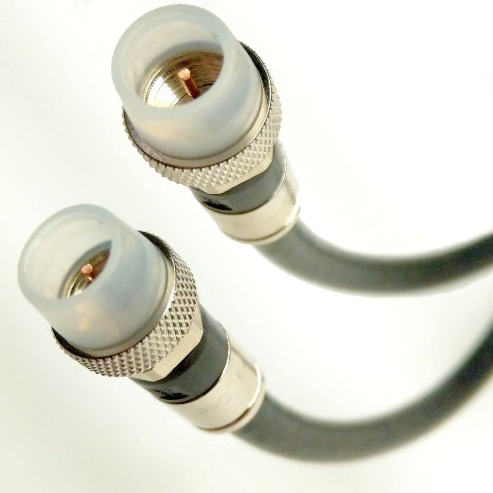 10ft (3 Pack) 3X Shields Weather Seal Indoor Outdoor RG6 Coaxial Cable Brass Connector 75 Ohm (Satellite TV, Broadband Internet, Ham Radio, OTA HD Antenna Coax) Assembled in USA