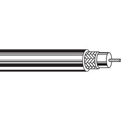 100' Belden 8214 11 AWG PVC Jacket Foam Polyethylene Insulation RG8/U Black Bare Copper 75 Ohm Coax Cable