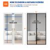 MAGZO Magnetic Screen Door Fits Door Size 72"x80", Hands-Free Mesh Gray view 2
