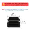 uxcell Plastic Home Rectangle Chair Desk Leg Foot Cover Tube Insert 20mm x 10mm 15pcs Black view 2