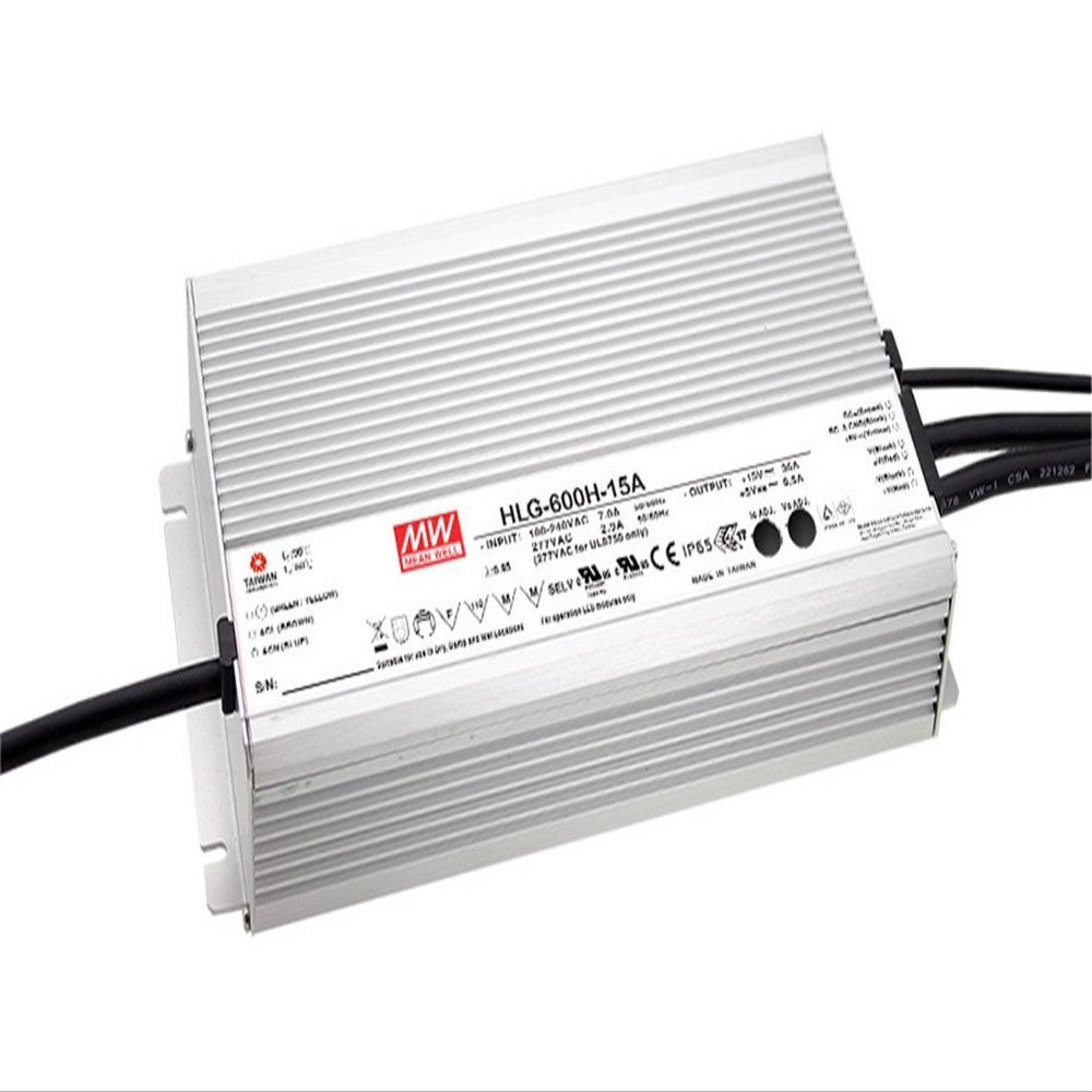 MW Mean Well HLG-600H-36 36V 16.7A 601.2W Single Output Switching LED Power Supply with PFC
