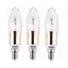 Best to Buy 6-pack Dimmable E12 Pure K9 Crystal WARM WAHITE 5W bulb 40-50W Incandescent Replacement,360 Omni-direction Candelabra ,510 Lumens candle Shape, Gold Crystal Alumium Lamp Body view 1