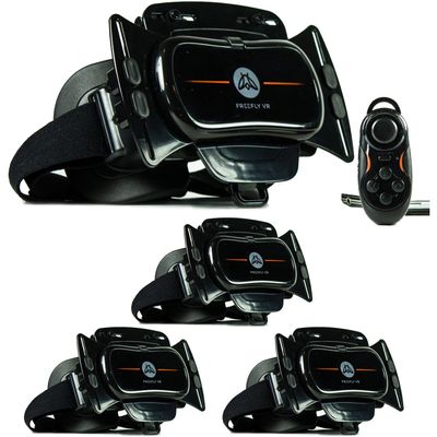 Freefly Mobile Virtual Reality Headset & Glide Wireless Bluetooth Controller for Android Phones (4 Pack)