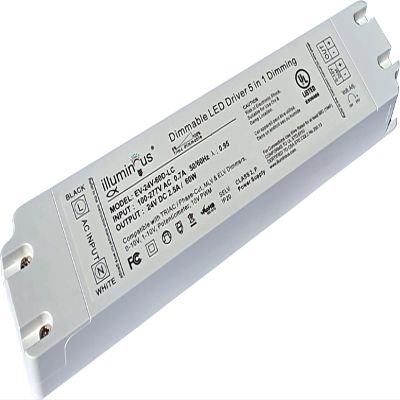 illuminous 24V 60W Dimmable LED Driver Transformer UL Approved