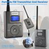 EXMAX EXG-108 Live Translator Device Wireless Microphone FM Radio Broadcast System for Social Distancing Tour Guide Teaching Meeting Training Church Parking Lot 1 Transmitter & 30 Receivers (Gray) view 2