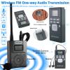 EXMAX EXG-108 Live Translator Device Wireless Microphone FM Radio Broadcast System for Social Distancing Tour Guide Teaching Meeting Training Church Parking Lot 1 Transmitter & 30 Receivers (Gray) view 3