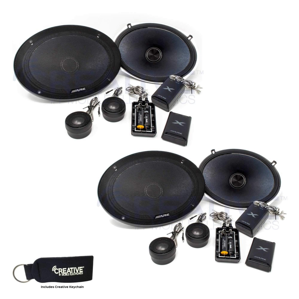 Alpine X-S69C Bundle - Two pairs of X-Series 6x9 Inch Component 2-Way Speakers
