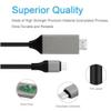 USB C to HDMI Adapter Cable for Samsung Galaxy S8/S8 Plus - Black view 3