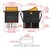 Heschen Rocker Switch ON-Off DPST 4 Terminals, Yellow Light 16A 250VAC 2Pack view 2