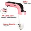 PolarLander 4-in-1 Car Kit MP3 Player Hands Free Wireless Bluetooth FM Transmitter G7 + AUX Modulator SD USB LCD Car Accessories Pink view 2