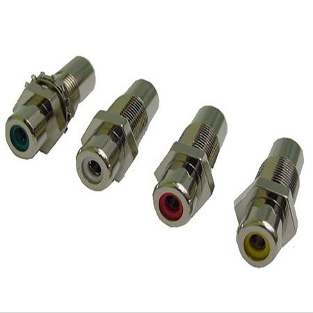 Calrad 30-410-3/8-BK, RCA Feedthru 3-8 Version Black Insert
