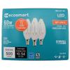 Ecosmart 60W Equivalent Soft White B11 Filament E12 Energy Star and Dimmable LED Light Bulb (3-Pack) view 4