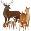 Deer Woodland Forest Animals Kids Wall Decals -Baby Nursery Toddler Room Wall Decor Boys & Girls Wall Stickers, Bedroom Decoration DIY Decor (Deer) view 1