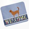 Caroline's Treasures BB8270MP Alpine Dachsbrake Welcome Mouse Pad, Hot Pad or Trivet, Blue for Home Office Gaming Working Computers Laptop Mouse Mat,Washable Large Mousepad view 1