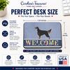 Caroline's Treasures BB8274MP Gordon Setter Welcome Mouse Pad, Hot Pad or Trivet, Blue for Home Office Gaming Working Computers Laptop Mouse Mat,Washable Large Mousepad view 2