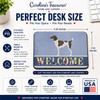 Caroline's Treasures BB8283MP German Shorthaired Pointer Welcome Mouse Pad, Hot Pad or Trivet, Blue for Home Office Gaming Working Computers Laptop Mouse Mat,Washable Large Mousepad view 2