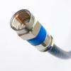 PHAT SATELLITE INTL 30ft Solid Copper Coaxial RG6 3GHz UV Jacket Indoor Outdoor Satellite Antenna Cable 18AWG 75 Ohm Anti-Corrosion Nickel Compression Connectors Assembled in USA view 1