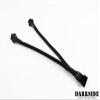 DARK SIDE 6" RGB Y-Cable - Jet Black Sleeved (DS-0539) view 2