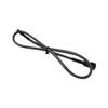 DARK SIDE 3-Pin 50cm (19.5") M/F Fan Sleeved Cable - Graphite Metallic (DS-0249) view 1