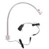 Hersi 3w Bed Side Gooseneck Reading LED Light Wall Mounted Chrome Finish 3000K Warm White 110v Plug view 1