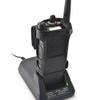 Turtleback Carry Holder for Motorola APX 8000 Fire and Police Two Way Radio Belt Clip Holster Case, Black Leather Pouch with Heavy Duty Rotating Ratcheting 2.25" Belt Loop view 1
