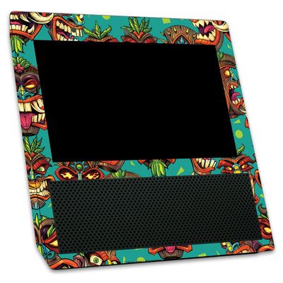 MightySkins Skin Compatible with Amazon Echo Show  Crazy Tikis | Protective, Durable, and Unique Vinyl Decal wrap Cover | Easy to Apply, Remove, and Change Styles | Made in The USA