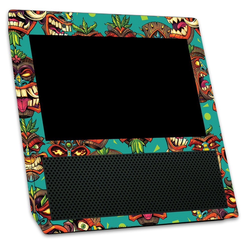 MightySkins Skin Compatible with Amazon Echo Show  Crazy Tikis | Protective, Durable, and Unique Vinyl Decal wrap Cover | Easy to Apply, Remove, and Change Styles | Made in The USA
