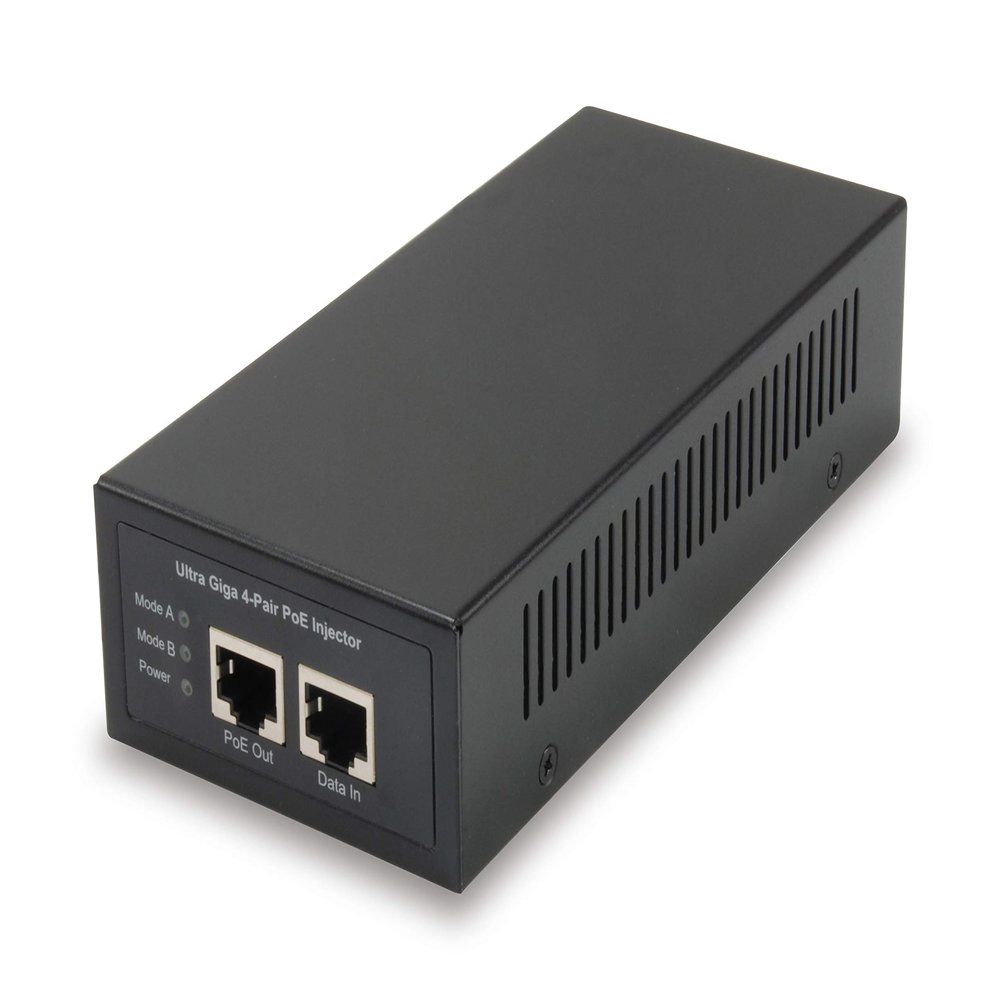 LevelOne POI-5001 Gigabit PoE Injector, 60W, 802.3at/af PoE