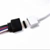HUALAND 50pcs 12mm Black 5 Pin Pol Cable Connector Clutch Adapter 5 pin RGBW LED Connector for RGBW 5050 3528 LED Strip Strip view 3