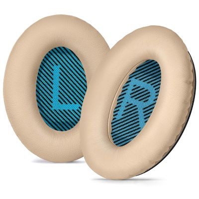 Aurivor Replacement Ear-Pads Cushions for Bose QuietComfort (QC) 35 35ii 25 15 2 and More Headphones, Upgraded Covers with Soft Protein Leather, Reinforced Sealing, Optimized Memory Foam (Brown)
