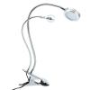 ZJchao Clip-On LED Desk Light, Portable Double Headed USB Powered Adjustable Clamp for Reading Makeup Manicure Lash Extensions and General Use view 1
