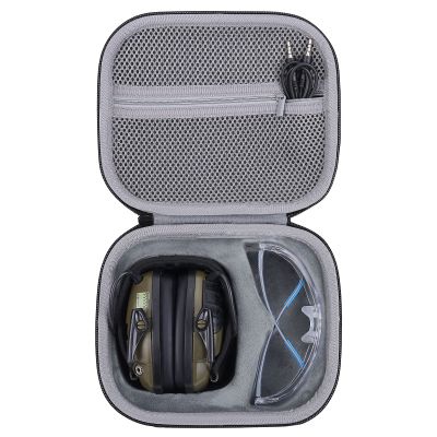 co2CREA Hard Travel Case Replacement for Howard Leight Impact Sport OD Electric Earmuff for Genesis Sharp-Shooter Safety Eyewear Glasses