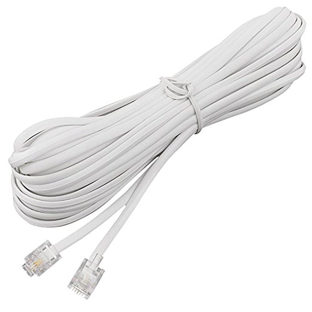 Ted Lele QBGTFAK Male to Male 6P2C RJ11 Telephone Fax Machines Modems Straight Cable Wire Line 8M / 26.2ft Long
