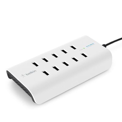 Belkin Rockstar 10-Port USB-A Charger (10 x 2.4 A Fast Charging) - White