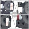 5PK Compatible with Dymo Standard D1 45012 Red on Clear Label Maker Tape Compatible for LabelManager 160 450 210D PnP 420P(1/2" x23' 12mmx7m) view 3