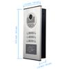AMOCAM Video Intercom Entry System, Wired 7" LCD Monitor Video Door Phone Kits for 6 Units Apartment, Support Monitoring, Unlock, Dual Way Door Intercom, ID Keyfob Unlock,New view 3