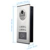 AMOCAM 4 Units Apartment Intercom System, Video Intercom Video Door Phone Kit, HD Camera 7" Monitor with ID keyfobs Unlock for 4 Household view 3
