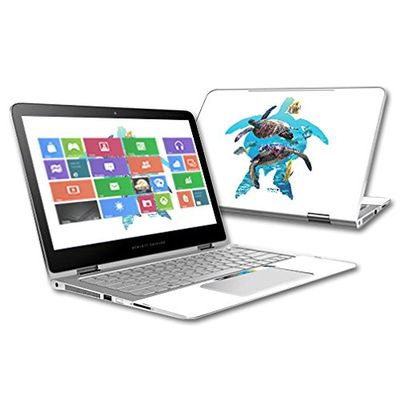 MightySkins Skin Compatible with HP Spectre x360 2-in-1 13.3" (2015) - Turtly Cool | Protective, Durable, and Unique Vinyl Decal wrap Cover | Easy to Apply, Remove | Made in The USA