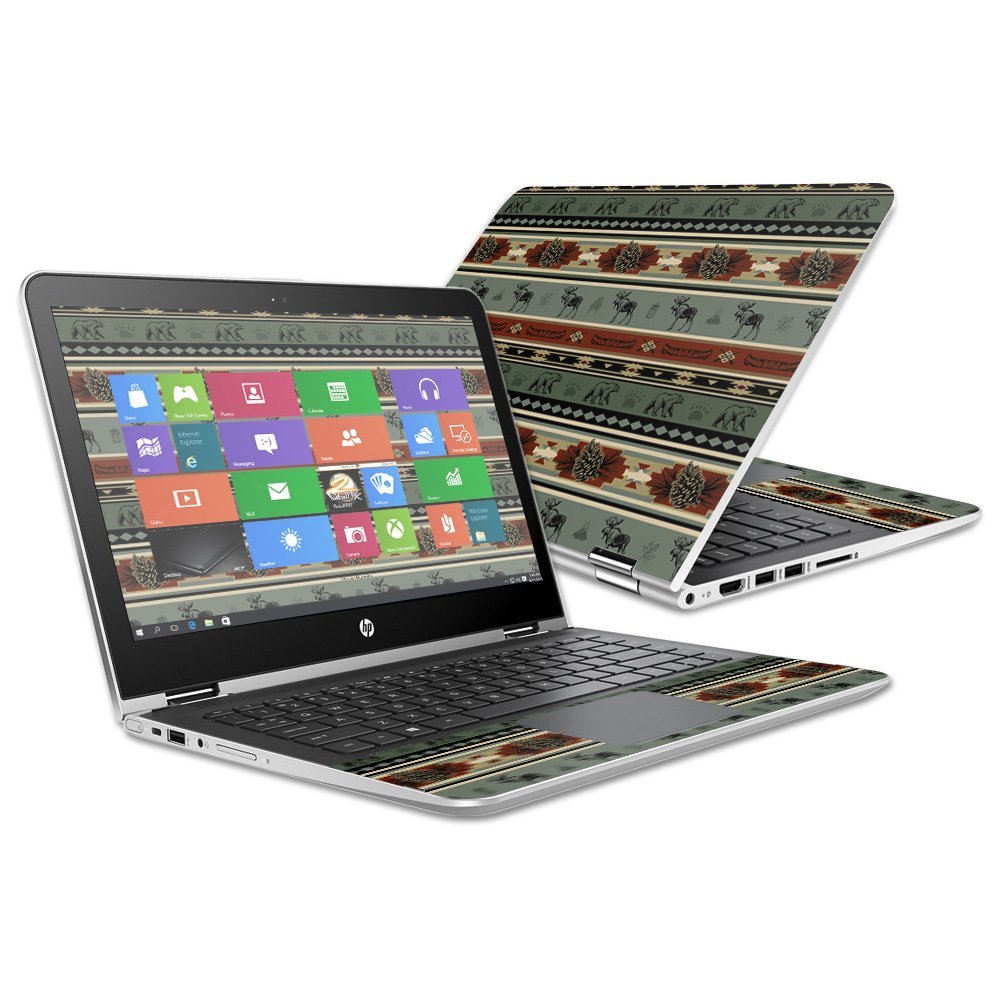 MightySkins Skin Compatible with HP Pavilion x360 13" (2016) Cabin Stripes | Protective, Durable, and Unique Vinyl Decal wrap Cover | Easy to Apply, Remove, and Change Styles | Made in The USA