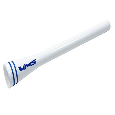 5" WHITE with BLUE RINGS Heavy Gauge CNC Machined Billet Aluminum Short ANTENNA for KIA SORENTO